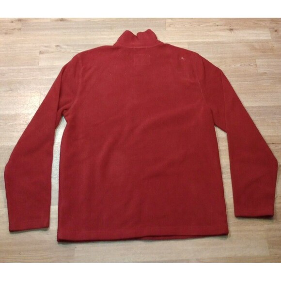 NWT St Johns Bay Sweatshirt Mens M Medium 1/4 Zip Rusty Red Fleece Pullover - Picture 8 of 16
